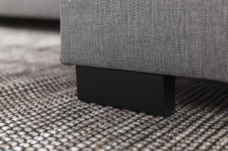 Crazy 3-seters Vendbar L-formet Sjeselongsofa i Stoff - Grå - Møbler - Sofaer - Sofaer med sjeselong - 3 seters sofa med divan