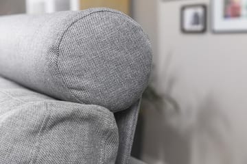 Crazy 3-seters Vendbar L-formet Sjeselongsofa i Stoff - Grå - Møbler - Sofaer - Sofaer med sjeselong - 3 seters sofa med divan