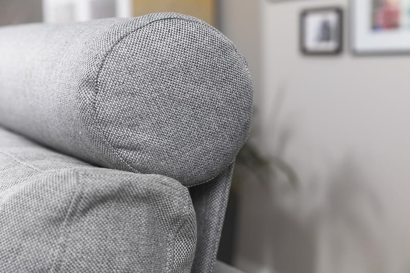 Crazy 3-seters Vendbar L-formet Sjeselongsofa i Stoff - Grå - Møbler - Sofaer - Sofaer med sjeselong - 3 seters sofa med divan