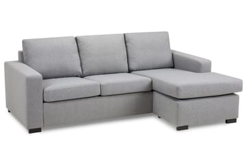 Crazy 3-seters Vendbar L-formet Sjeselongsofa i Stoff - Grå - Møbler - Sofaer - Sofaer med sjeselong - 3 seters sofa med divan