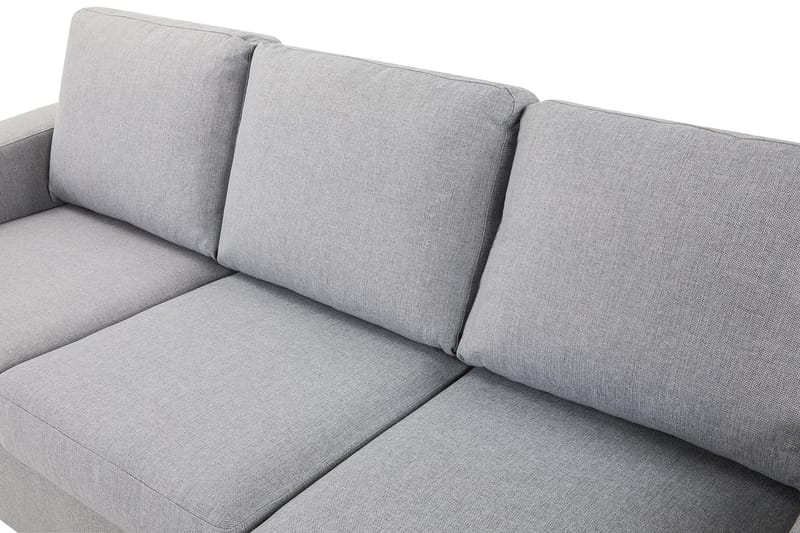 Crazy 3-seters Vendbar L-formet Sjeselongsofa i Stoff - Grå - Møbler - Sofaer - Sofaer med sjeselong - 3 seters sofa med divan