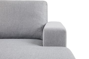 Crazy 3-seters Vendbar L-formet Sjeselongsofa i Stoff - Grå - Møbler - Sofaer - Sofaer med sjeselong - 3 seters sofa med divan