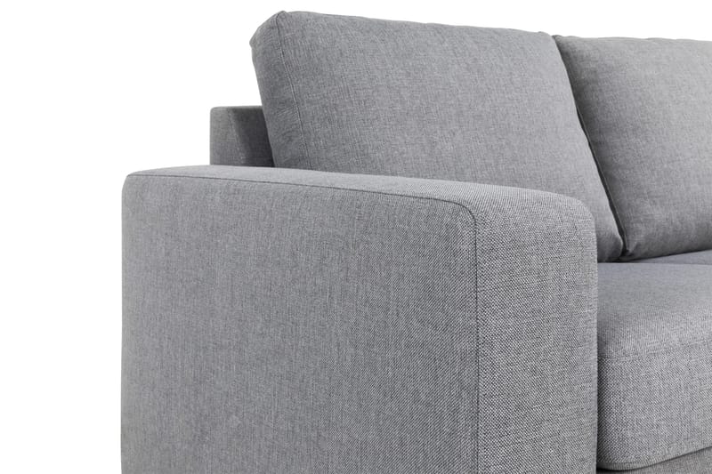 Crazy 3-seters Vendbar L-formet Sjeselongsofa i Stoff - Grå - Møbler - Sofaer - Sofaer med sjeselong - 3 seters sofa med divan