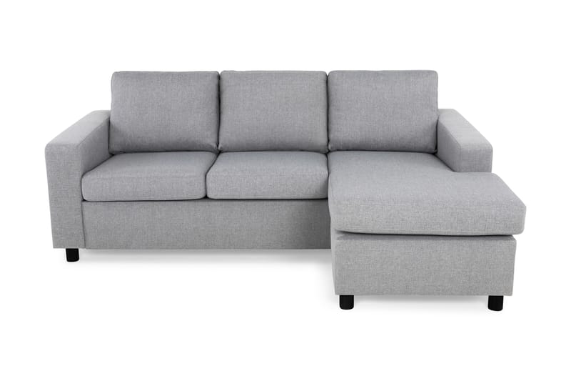 Crazy 3-seters Vendbar L-formet Sjeselongsofa i Stoff - Grå - Møbler - Sofaer - Sofaer med sjeselong - 3 seters sofa med divan