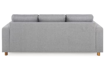 Crazy 3-seters Vendbar L-formet Sjeselongsofa i Stoff - Grå - Møbler - Sofaer - Sofaer med sjeselong - 3 seters sofa med divan