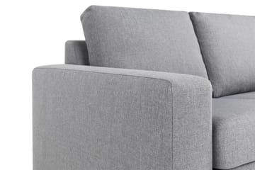 Crazy 3-seters Vendbar L-formet Sjeselongsofa i Stoff - Grå - Møbler - Sofaer - Sofaer med sjeselong - 3 seters sofa med divan