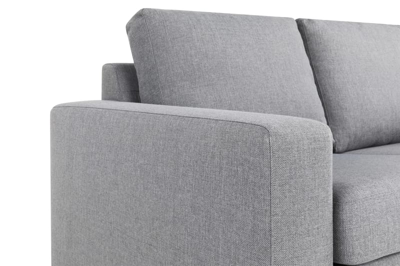 Crazy 3-seters Vendbar L-formet Sjeselongsofa i Stoff - Grå - Møbler - Sofaer - Sofaer med sjeselong - 3 seters sofa med divan