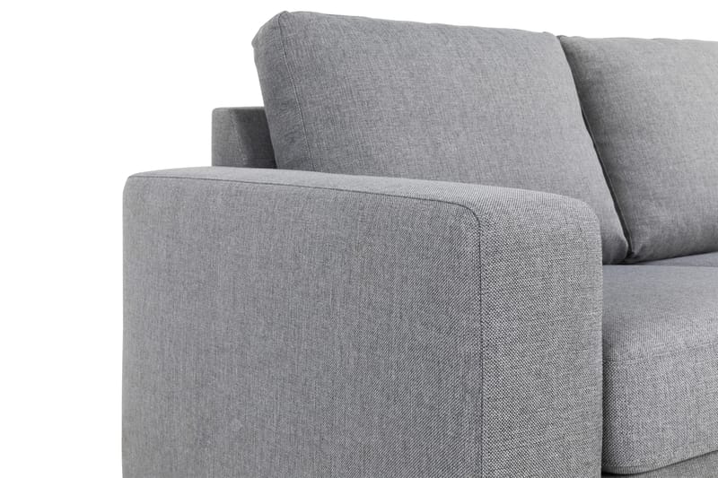 Crazy 3-seters Vendbar L-formet Sjeselongsofa i Stoff - Grå - Møbler - Sofaer - Sofaer med sjeselong - 3 seters sofa med divan