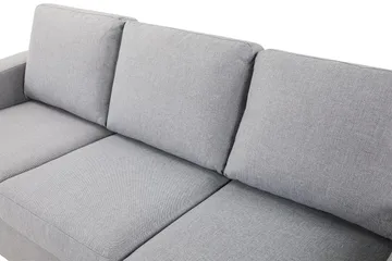 Crazy 3-seters Vendbar L-formet Sjeselongsofa i Stoff - Grå - Møbler - Sofaer - Sofaer med sjeselong - 3 seters sofa med divan
