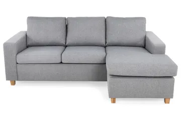Crazy 3-seters Vendbar L-formet Sjeselongsofa i Stoff - Grå - Møbler - Sofaer - Sofaer med sjeselong - 3 seters sofa med divan