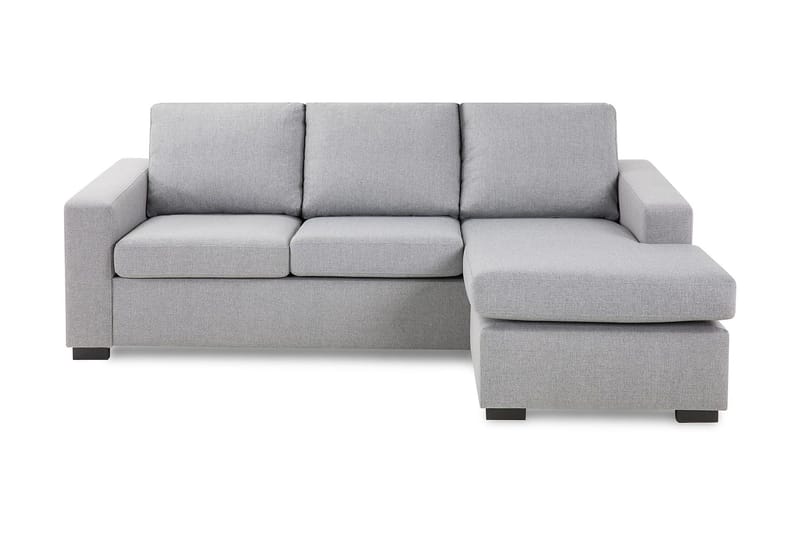 Crazy 3-seters Vendbar L-formet Sjeselongsofa i Stoff - Grå - Møbler - Sofaer - Sofaer med sjeselong - 3 seters sofa med divan
