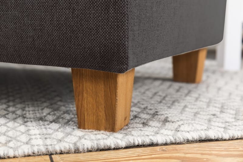 Crazy 3-seters Vendbar L-formet Sjeselongsofa i Stoff - Mørk grå - Møbler - Sofaer - Sofaer med sjeselong - 3 seters sofa med divan