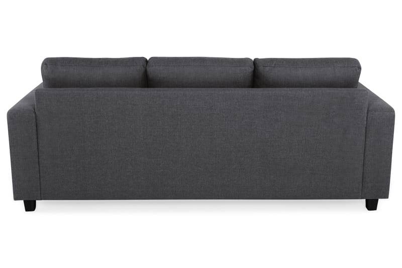 Crazy 3-seters Vendbar L-formet Sjeselongsofa i Stoff - Mørk grå - Møbler - Sofaer - Sofaer med sjeselong - 3 seters sofa med divan