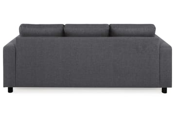 Crazy 3-seters Vendbar L-formet Sjeselongsofa i Stoff - Mørk grå - Møbler - Sofaer - Sofaer med sjeselong - 3 seters sofa med divan