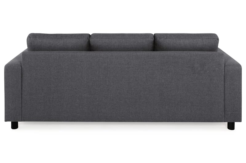 Crazy 3-seters Vendbar L-formet Sjeselongsofa i Stoff - Mørk grå - Møbler - Sofaer - Sofaer med sjeselong - 3 seters sofa med divan
