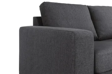 Crazy 3-seters Vendbar L-formet Sjeselongsofa i Stoff - Mørk grå - Møbler - Sofaer - Sofaer med sjeselong - 3 seters sofa med divan