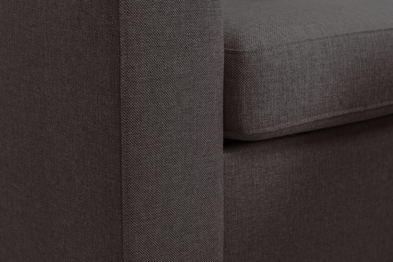 Crazy 3-seters Vendbar L-formet Sjeselongsofa i Stoff - Mørk grå - Møbler - Sofaer - Sofaer med sjeselong - 3 seters sofa med divan