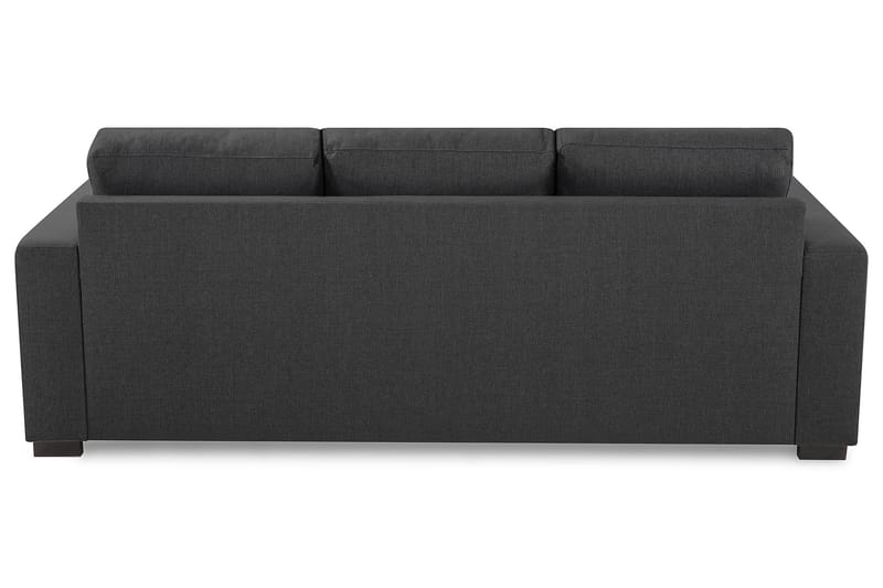 Crazy 3-seters Vendbar L-formet Sjeselongsofa i Stoff - Mørk grå - Møbler - Sofaer - Sofaer med sjeselong - 3 seters sofa med divan