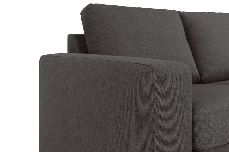 Crazy 3-seters Vendbar L-formet Sjeselongsofa i Stoff - Mørk grå - Møbler - Sofaer - Sofaer med sjeselong - 3 seters sofa med divan