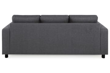 Crazy 3-seters Vendbar L-formet Sjeselongsofa i Stoff - Mørk grå - Møbler - Sofaer - Sofaer med sjeselong - 3 seters sofa med divan