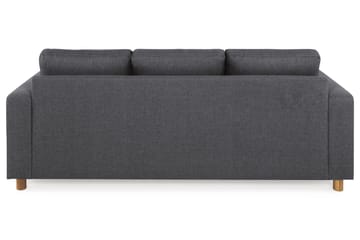 Crazy 3-seters Vendbar L-formet Sjeselongsofa i Stoff - Mørk grå - Møbler - Sofaer - Sofaer med sjeselong - 3 seters sofa med divan