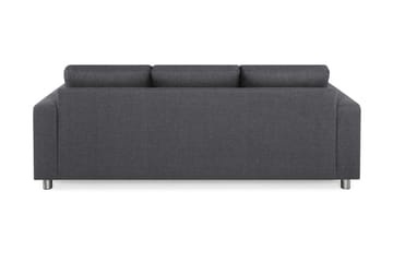 Crazy 3-seters Vendbar L-formet Sjeselongsofa i Stoff - Mørk grå - Møbler - Sofaer - Sofaer med sjeselong - 3 seters sofa med divan