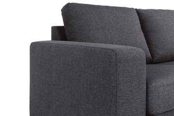 Crazy 3-seters Vendbar L-formet Sjeselongsofa i Stoff - Mørk grå - Møbler - Sofaer - Sofaer med sjeselong - 3 seters sofa med divan