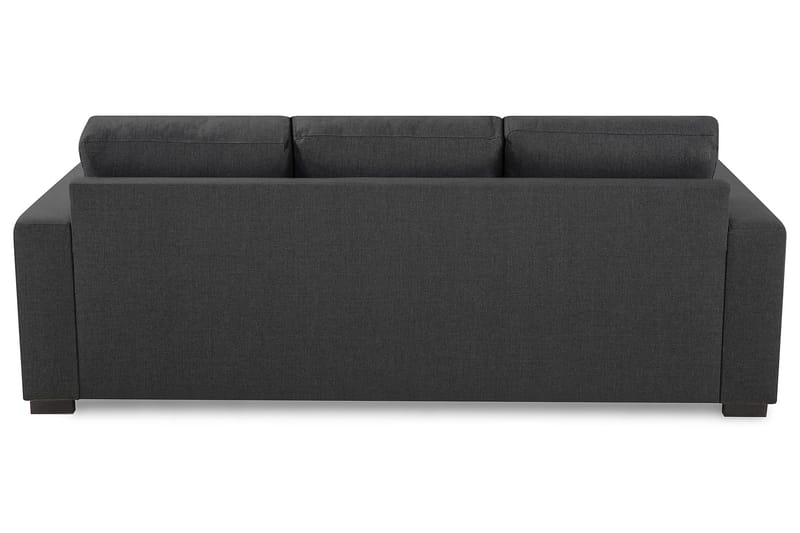 Crazy 3-seters Vendbar L-formet Sjeselongsofa i Stoff - Mørk grå - Møbler - Sofaer - Sofaer med sjeselong - 3 seters sofa med divan
