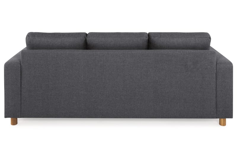 Crazy 3-seters Vendbar L-formet Sjeselongsofa i Stoff - Mørk grå - Møbler - Sofaer - Sofaer med sjeselong - 3 seters sofa med divan