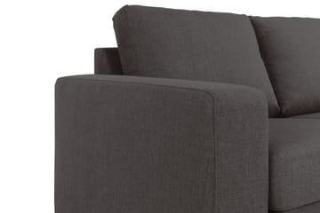 Crazy 3-seters Vendbar L-formet Sjeselongsofa i Stoff - Mørk grå - Møbler - Sofaer - Sofaer med sjeselong - 3 seters sofa med divan
