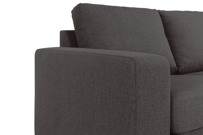 Crazy 3-seters Vendbar L-formet Sjeselongsofa i Stoff - Mørk grå - Møbler - Sofaer - Sofaer med sjeselong - 3 seters sofa med divan