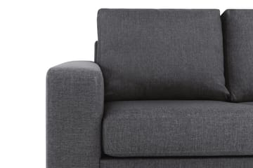 Crazy 3-seters Vendbar L-formet Sjeselongsofa i Stoff - Mørk grå - Møbler - Sofaer - Sofaer med sjeselong - 3 seters sofa med divan