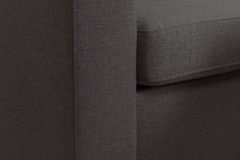 Crazy 3-seters Vendbar L-formet Sjeselongsofa i Stoff - Mørk grå - Møbler - Sofaer - Sofaer med sjeselong - 3 seters sofa med divan