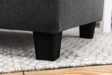 Crazy 3-seters Vendbar L-formet Sjeselongsofa i Stoff - Mørk grå - Møbler - Sofaer - Sofaer med sjeselong - 3 seters sofa med divan