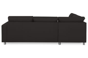 Crazy 3-seters Venstrevendt L-formet Sjeselongsofa i Stoff - Antrasitt - Møbler - Sofaer - Sofaer med sjeselong - 3 seters sofa med divan