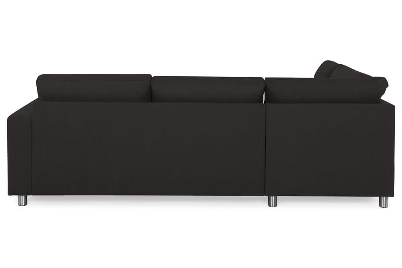 Crazy 3-seters Venstrevendt L-formet Sjeselongsofa i Stoff - Antrasitt - Møbler - Sofaer - Sofaer med sjeselong - 3 seters sofa med divan