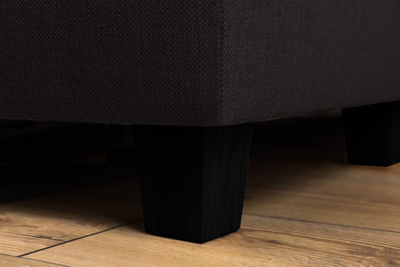 Crazy 3-seters Venstrevendt L-formet Sjeselongsofa i Stoff - Antrasitt - Møbler - Sofaer - Sofaer med sjeselong - 3 seters sofa med divan