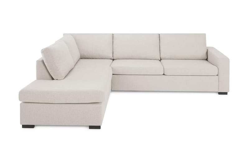 Crazy 3-seters Venstrevendt L-formet Sjeselongsofa i Stoff - Beige - Møbler - Sofaer - Sofaer med sjeselong - 3 seters sofa med divan