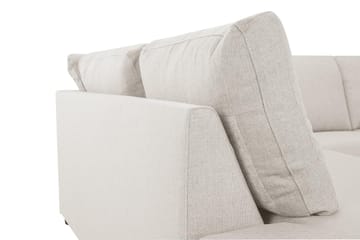 Crazy 3-seters Venstrevendt L-formet Sjeselongsofa i Stoff - Beige - Møbler - Sofaer - Sofaer med sjeselong - 3 seters sofa med divan