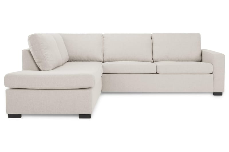 Crazy 3-seters Venstrevendt L-formet Sjeselongsofa i Stoff - Beige - Møbler - Sofaer - Sofaer med sjeselong - 3 seters sofa med divan