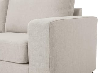 Crazy 3-seters Venstrevendt L-formet Sjeselongsofa i Stoff - Beige - Møbler - Sofaer - Sofaer med sjeselong - 3 seters sofa med divan