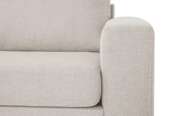 Crazy 3-seters Venstrevendt L-formet Sjeselongsofa i Stoff - Beige - Møbler - Sofaer - Sofaer med sjeselong - 3 seters sofa med divan