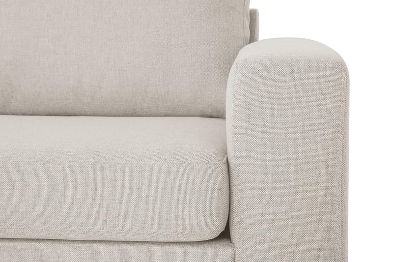 Crazy 3-seters Venstrevendt L-formet Sjeselongsofa i Stoff - Beige - Møbler - Sofaer - Sofaer med sjeselong - 3 seters sofa med divan