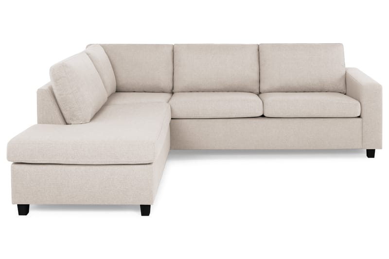 Crazy 3-seters Venstrevendt L-formet Sjeselongsofa i Stoff - Beige - Møbler - Sofaer - Sofaer med sjeselong - 3 seters sofa med divan