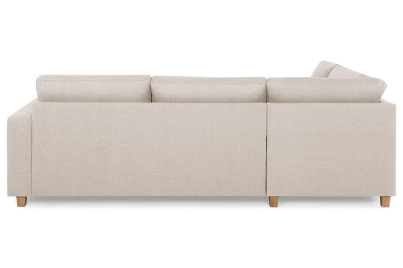 Crazy 3-seters Venstrevendt L-formet Sjeselongsofa i Stoff - Beige - Møbler - Sofaer - Sofaer med sjeselong - 3 seters sofa med divan