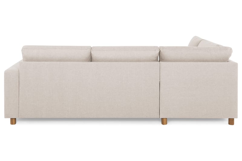 Crazy 3-seters Venstrevendt L-formet Sjeselongsofa i Stoff - Beige - Møbler - Sofaer - Sofaer med sjeselong - 3 seters sofa med divan