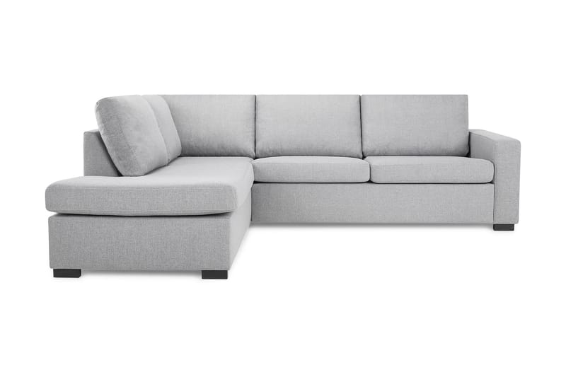 Crazy 3-seters Venstrevendt L-formet Sjeselongsofa i Stoff - Grå - Møbler - Sofaer - Sofaer med sjeselong - 3 seters sofa med divan