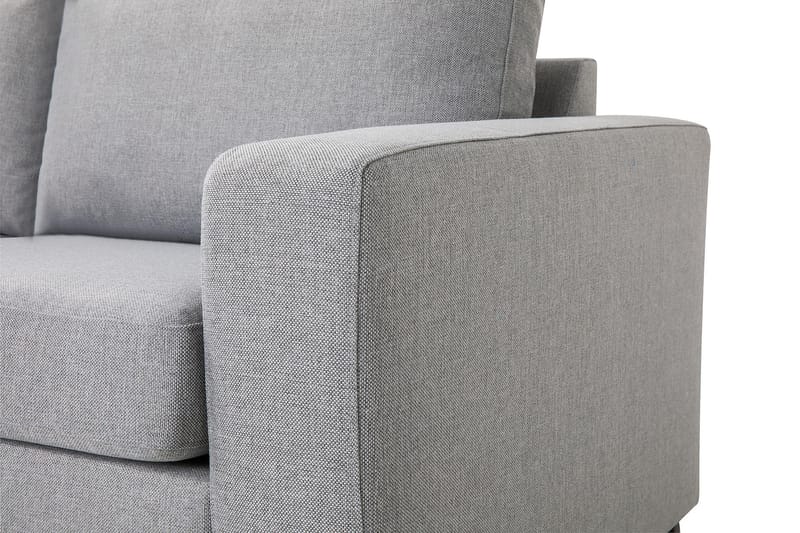 Crazy 3-seters Venstrevendt L-formet Sjeselongsofa i Stoff - Grå - Møbler - Sofaer - Sofaer med sjeselong - 3 seters sofa med divan