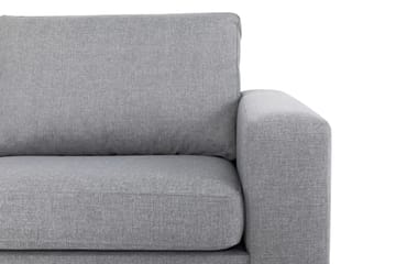 Crazy 3-seters Venstrevendt L-formet Sjeselongsofa i Stoff - Grå - Møbler - Sofaer - Sofaer med sjeselong - 3 seters sofa med divan
