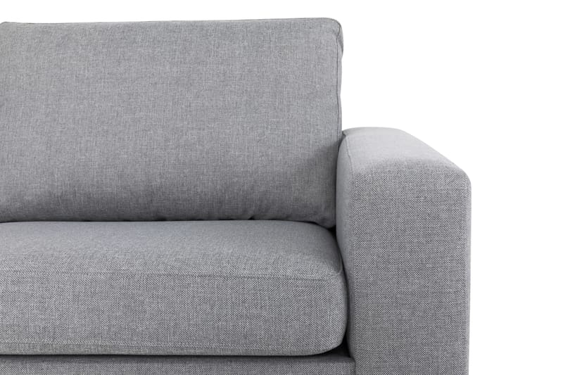 Crazy 3-seters Venstrevendt L-formet Sjeselongsofa i Stoff - Grå - Møbler - Sofaer - Sofaer med sjeselong - 3 seters sofa med divan